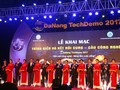 Tối 22/11, tại Cung thể thao Tiên Sơn (Đà Nẵng),  Bộ Khoa học và Công nghệ và UBND TP Đà Nẵng đã chính thức Khai mạc Sự kiện “Ứng dụng, chuyển giao và đổi mới công nghệ năm 2017”. Ảnh CTV