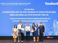 Đại diện Sở TT-TT Đà Nẵng và Facebook Việt Nam tại Lễ khởi động Chương trình hợp tác về Nâng cao năng lực số và Ứng phó thiên tai diễn ra sáng 31/7.