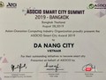 Chứng nhận giải thưởng "ASOCIO Smart city 2019” của TP Đà Nẵng do ASOCIO trao tặng