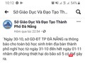 Trang mạng xã hội mạo danh Sở GD&ĐT TP Đà Nẵng thông báo cho học sinh nghỉ học
