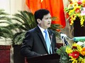 Ông Nguyễn Nho Trung - Chủ tịch HĐND TP Đà Nẵng phát biểu tại kỳ họp thứ 12 HĐND TP Đà Nẵng khóa IX