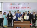 Đại diện Hội Kết nối và hỗ trợ người lao động hồi hương (ACSL) và Đại học Đông Á tại lễ ký kết hợp tác