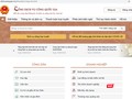 Giao diện Cổng dịch vụ công quốc gia