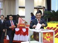 Ông Phan Việt Cường bỏ phiếu tại Đại hội đại biểu Đảng bộ tỉnh Quảng Nam lần thứ XXII vừa diễn ra