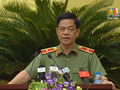Thiếu tướng Đoàn Duy Khương, Giám đốc Công an TP. Hà Nội thông tin tại phiên chất vấn HĐND vào sáng nay (5/7).