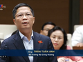 Bộ trưởng Bộ Công thương Trần Tuấn Anh trả lời ĐBQH về vấn đề tại dự án nhà máy Gang thép Thái Nguyên.