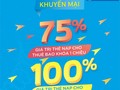 VinaPhone tặng 75% và 100% thẻ nạp cho thuê bao bị khóa 1 chiều và 2 chiều