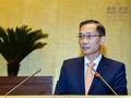 Chủ nhiệm Ủy ban Kinh tế của Quốc hội Vũ Hồng Thanh trình bày Báo cáo giải trình, tiếp thu và chỉnh lý dự án Luật (Nguồn: Quochoi)