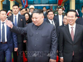 Chủ tịch Triều Tiên Kim Jong-un đã tới ga Đồng Đăng (Lạng Sơn) vào sáng ngày 26/2/2019 (Ảnh: TTXVN)