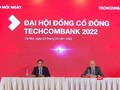 Chủ tịch Techcombank Hồ Hùng Anh làm chủ toạ tại ĐHĐCĐ thường niên năm 2022 (Ảnh: P.D)
