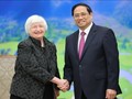 Thủ tướng Phạm Minh Chính tiếp Bộ trưởng Bộ Tài chính Mỹ Janet Yellen tại Việt Nam - (Ảnh: VGP) 
