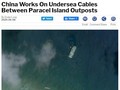 Trang Berna News đăng bài viết về hoạt động rải cáp của chiếc tàu Trung Quốc (Ảnh: Apple Daily).