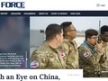 Bài viết và hình ảnh gây rúng động dư luận Trung Quốc trên tạp chí của quân đội Mỹ (Ảnh: Đa Chiều).