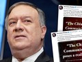 TRong hai ngày 16 và 17/1,Ngoại trưởng Mỹ Mike Pompeo liên tiếp đăng hơn 40 tweet công kích Trung Quốc (Ảnh: Twitter).