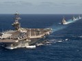 Ngày 23/1, nhóm tác chiến tàu sân bay USS Roosevelt vào Biển Đông lần đầu tiên sau khi ông Joe Biden nhậm chức (Ảnh: Sohu).