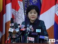 Bà Or Vandine, người phát ngôn Bộ Y tế Campuchia: tình hình dịch COVID-19 rất nghiêm trọng và phức tạp (Ảnh: Thời báo CPC-TQ).