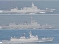 3 tàu Trung Quốc đi vào biển Nhật Bản hôm 19/3. Trên xuống là các tàu Nam Xương, Thành Đô và Đại Khánh (Ảnh: Đông Phương).