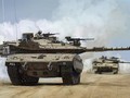 Xe tăng chủ lực Merkava-4 của Israel (Ảnh: 163.com).