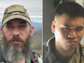 Hai người Mỹ được cho là đã bị quân Nga bắt ở Ukraine; người bên phải là Huỳnh Ngọc Tài (Ảnh: Dailytelegraph).
