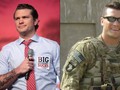 Pete Hegseth khi trong quân ngũ và trong vai trò người dẫn chương trình truyền hình (Ảnh: Sina).