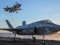 Máy bay F-35 hạ cánh thẳng đứng trên boong tàu. Ảnh: Opensky.