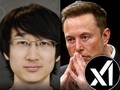 Elon Musk và Lý Tuyết Thần kẻ bị cho là đạo chích mã nguồn cốt lõi của xAI rồi đào tẩu sang OpenAI. Ảnh: Sina.