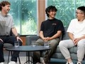 Bộ ba quyền lực AI tại Meta: Mark Zuckerberg, Alexandr Wang và Zhao Shengjia (từ trái qua phải). Ảnh: QQnews.
