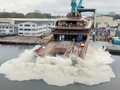 Lürssen Yachts hạ thủy siêu du thuyền phi xả thải CO2. Ảnh video Lürssen Yachts