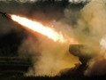 Pháo phản lực nhiệt áp TOS-1 Solntsepek khai hỏa. Ảnh TV Zvezda.