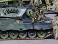Quân nhân Ukraine trong quá trình huấn luyện trên xe tăng Leopard 1 ở Đức, ngày 5/5/2023. Ảnh: Reuters