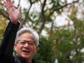 Hình ảnh CEO của Nvidia Jensen Huang tham dự lễ khai trương nhà máy của Siliconware Precision Industries tại Đài Loan, Trung Quốc. Ảnh: SCMP.