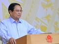 Thủ tướng Phạm Minh Chính chủ trì Hội nghị của Thường trực Chính phủ làm việc với các doanh nghiệp lớn về giải pháp góp phần phát triển kinh tế - xã hội đất nước. Ảnh (VGP/Nhật Bắc)