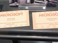 Tấm danh thiếp đầu tiên của 2 nhà sáng lập Microsoft, Bill Gates và Paul Allen. Ảnh: BI