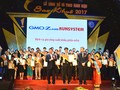 Đại diện RunSystem tại lễ trao giải.