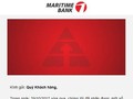 Maritime Bank gửi thư "trấn an" khách hàng. Ảnh chụp màn hình