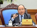 Thủ tướng Chính phủ Nguyễn Xuân Phúc yêu cầu các Bộ, ngành, địa phương không được chủ quan, không để dịch lây lan, phải coi việc phòng, chống dịch như “chống giặc”. Ảnh: VGP.