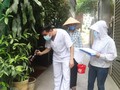 Kiểm tra công tác phòng, chống sốt xuất huyết ở Hà Nội (ảnh: Thu Trang)