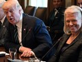 Tổng thống Mỹ Donald Trump (trái) và Giám đốc điều hành IBM Virginia Marie 'Ginni' Rometty (phải). Ảnh: CNBC