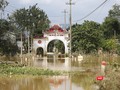 Làng văn hoá Phúc Khương xã Đại Cường (huyện Đại Lộc, tỉnh Quảng Nam) bị chia cắt sâu trong nước lũ