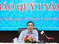 Ông Lê Trung Chinh – Chủ tịch UBND TP Đà Nẵng chủ trì buổi Họp báo quý I/2021 diễn ra chiều ngày 26/4