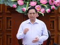 Thủ tướng Chính phủ Phạm Minh Chính chủ trì cuộc họp (Ảnh: VGP/Nhật Bắc)