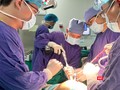 PGS.TS Nguyễn Mạnh Khánh - Phó Giám đốc Bệnh viện, Trưởng khoa Phẫu thuật Chi trên và Y học Thể thao Bệnh viện Hữu nghị Việt Đức - trực tiếp phẫu thuật thay toàn bộ khớp háng cho bệnh nhân người Pháp.