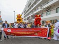 Lễ đón tàu du lịch 5 sao Silver Spirit (quốc tịch Ý) và hơn 400 du khách châu Âu xông đất Đà Nẵng trong ngày Mùng 2 Tết Quý Mão 2023