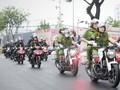 Quang cảnh lễ ra quân cao điểm tấn công tội phạm của Công an TP Đà Nẵng.
