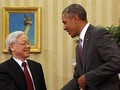 Tổng Bí thư Nguyễn Phú Trọng và Tổng thống Barack Obama tại Phòng Bầu dục của Nhà Trắng