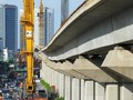 Một đoạn công trình đường sắt Cát Linh - Hà Đông 