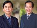 Ông Trần Quốc Hải thay ông Nguyễn Phước Minh (trái) làm Chủ tịch Hội đồng Quản trị Saigonbank.