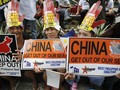 Một cuộc biểu tình của người Philippines chống đòi hỏi chủ quyền của Trung Quốc tại Biển Đông ở Manila.