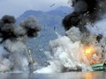 Indonesia dùng thuốc nổ đánh chìm tàu cá nước ngoài vi phạm lãnh hải