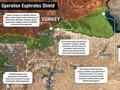 Sơ đồ những hoạt động của chiến dịch Lá chắn Euphrates ngày 12